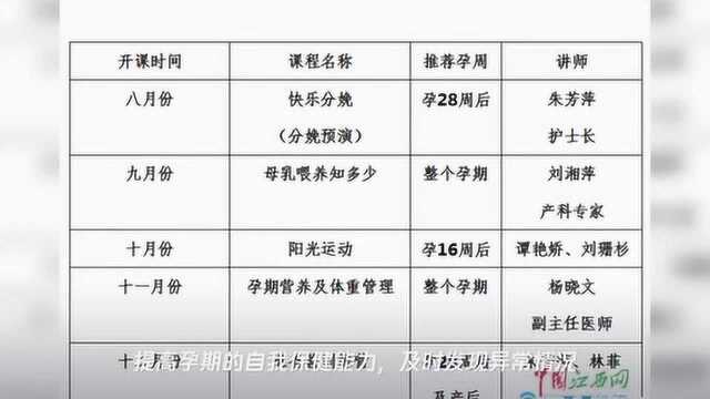 萍乡市人民医院开设“准妈妈课堂”护佑母婴健康(图)