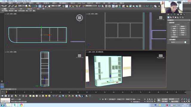 3Dmax零基础自学室内设计实例教程连载46多边形单体建模绘制推门衣柜