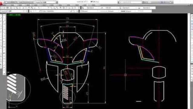 CAD绘图实例之摩托车4