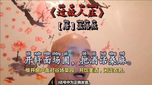 《过故人庄》部编版小学语文六年级上册古诗词背诵篇目带拼音