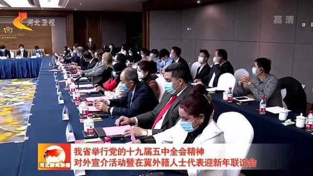 河北省举行党的十九届五中全会精神对外宣介活动