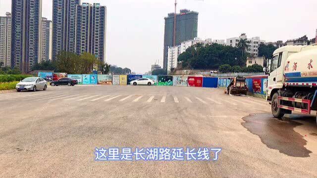 南宁衡阳东路延长线沙江河段路面建设完成,已经具备有通车条件