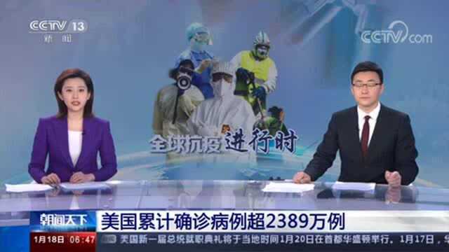 美国新冠肺炎确诊病例超过2389万例