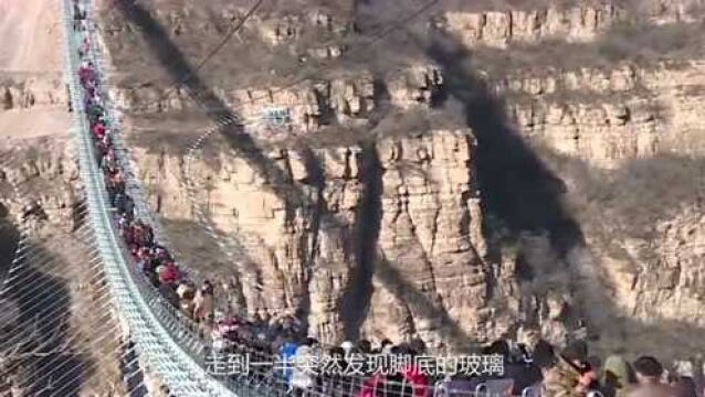 大量游客挤上玻璃桥,不料玻璃突然“碎裂”,镜头记录惊全过程!