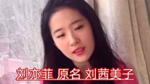 12位改名后爆红的明星,刘亦菲原名刘茜美子,刘德华原名像个农民