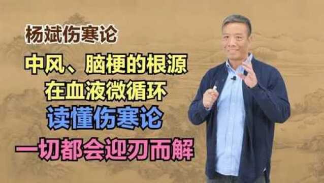 中风、脑梗的根源都在血液微循环,读懂伤寒论,一切都会迎刃而解