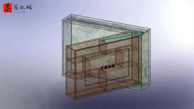 1种超省空间的翻转柜机构,既可以是电视柜又是摆放陈列柜!
