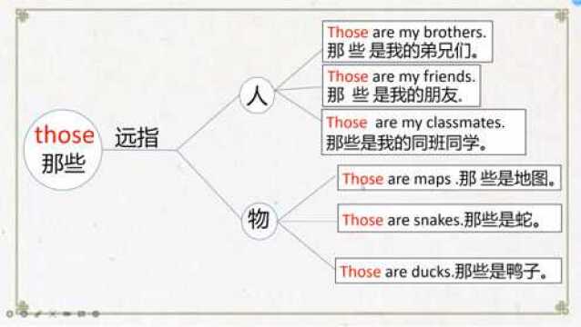 零基础小学英语语法(8)those的用法