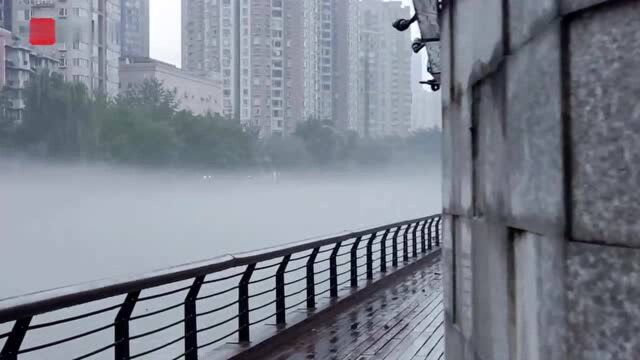 视频|锦江烟雨濛濛 成都安顺廊桥彷如仙境