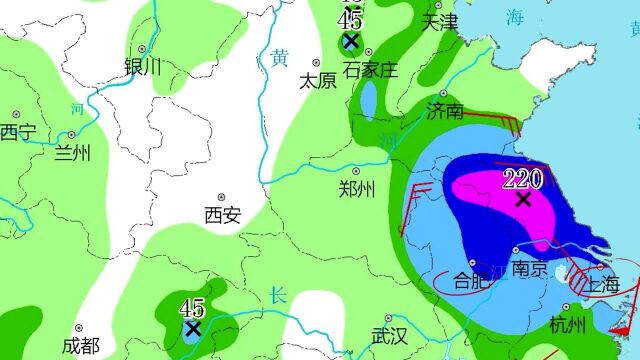 暴雨黄色预警 江苏安徽上海浙江局地有大暴雨