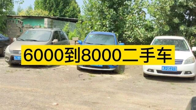 6000到8000二手车,低价位走量车型很多,二手车市场买车看车