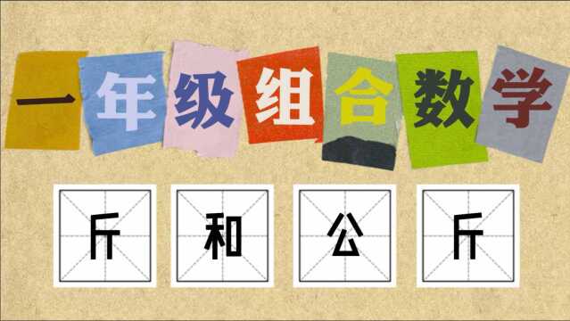 一年级组合数学:斤和公斤