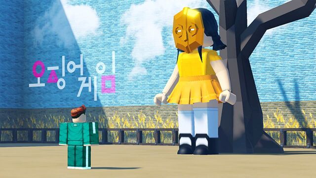 #休闲游戏推荐团ⷧ쬱期# Roblox鱿鱼游戏:陪小女孩玩一场,危险的123木头人游戏!炯囧侠解说