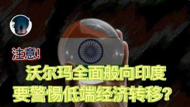 沃尔玛从大陆全面般向印度 我们要警惕低端经济转移?