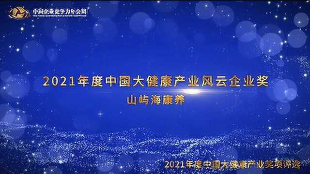 2021年度中国大健康产业风云企业奖山屿海康养