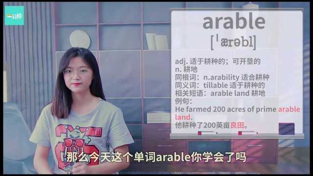 两万词汇解析 英语单词arabic等单词讲解