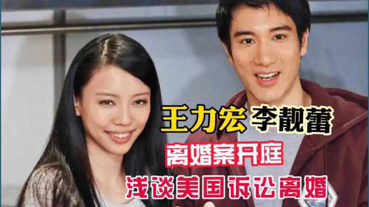 王力宏李靓蕾离婚案纽约将开庭,纽约诉讼离婚平均5万美元起跳