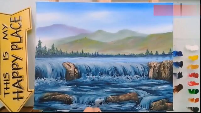 国外油画大师风景画,流动的水画的太好了