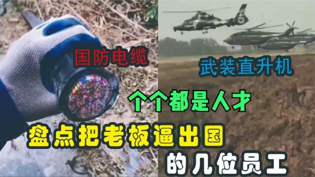 全网把老板逼出国的几个员工,把国防线挖断,惊动了武装直升机