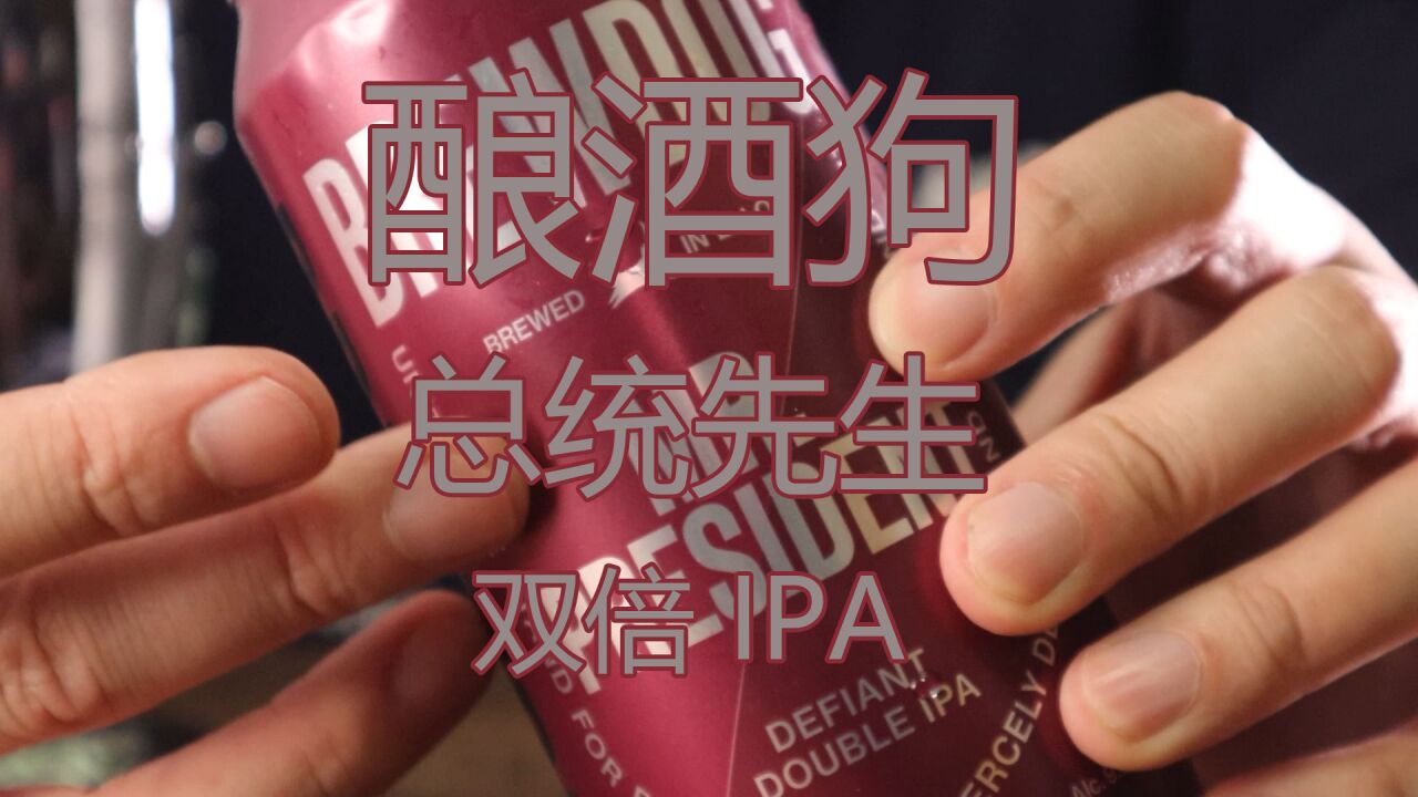 【精酿啤酒】试喝:英式还是美式?【酿酒狗】总统先生双倍IPA