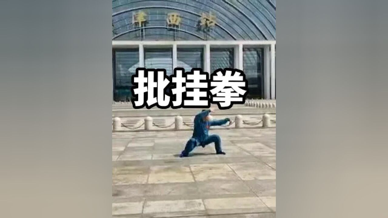 今天换个瘦的,胡老师练的批挂拳#八极拳#劈挂拳#批挂拳#天津西站