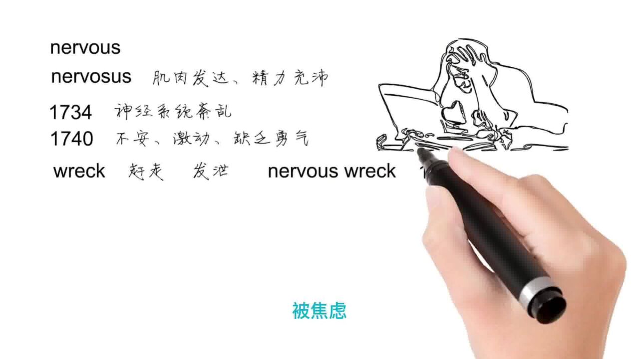 英语思维解密,为什么a nervous wreck指神经质,轻松学英语