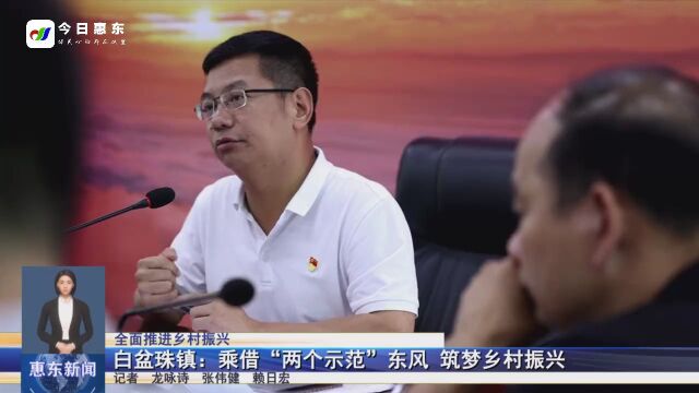 惠东白盆珠镇:乘借“两个示范”东风 筑梦乡村振兴