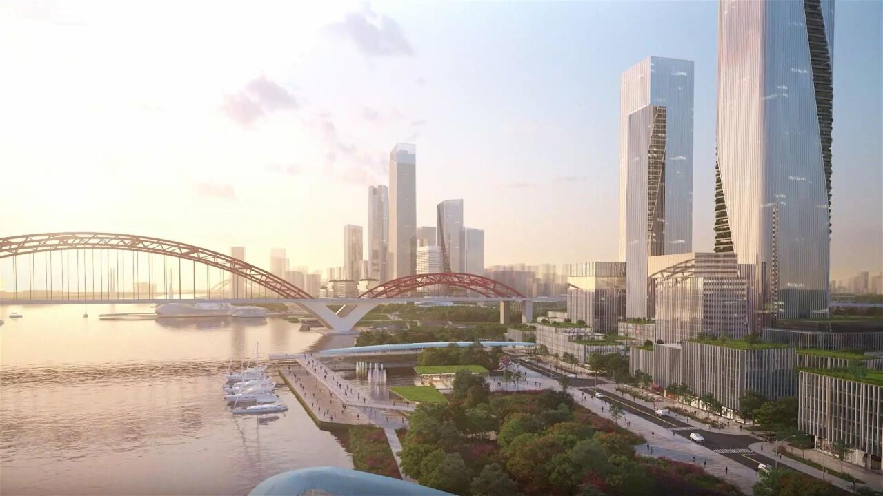 #一等奖方案,M. Arthur Gensler Jr. & Associates, Inc.设计,广州海珠创新湾沥滘核心区城市设计_腾讯视频