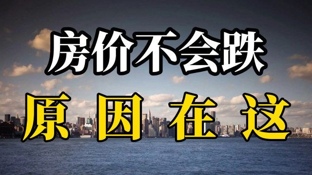 基于房地产和经济的现状,我国房价不可能出现大跌,专家说出实情