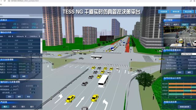 TESS NG干道实时微观仿真管控决策平台