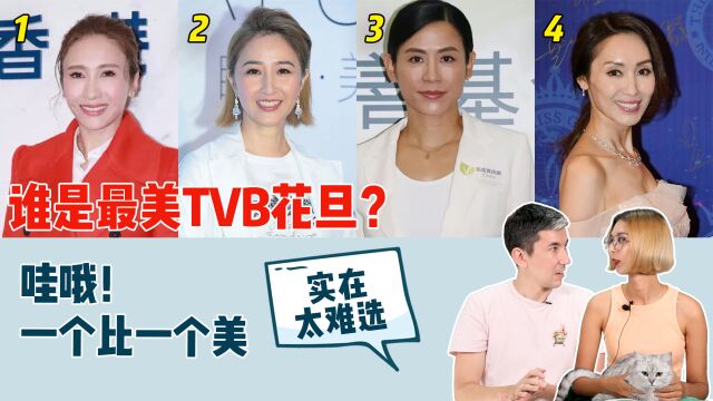 给老看TVB四大花旦,谁年轻时颜值最美?20年前个个都是绝世美人