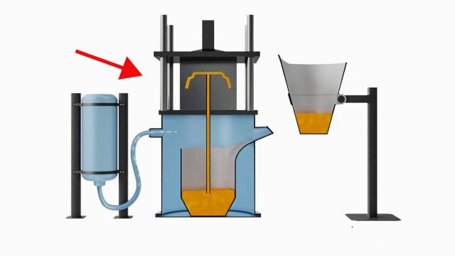 什么是低压铸造?熔化的金属往上流,难得一见的现象发生了