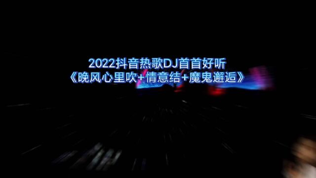 2022抖音热歌DJ首首好听《晚风心里吹+情意结+魔鬼邂逅》