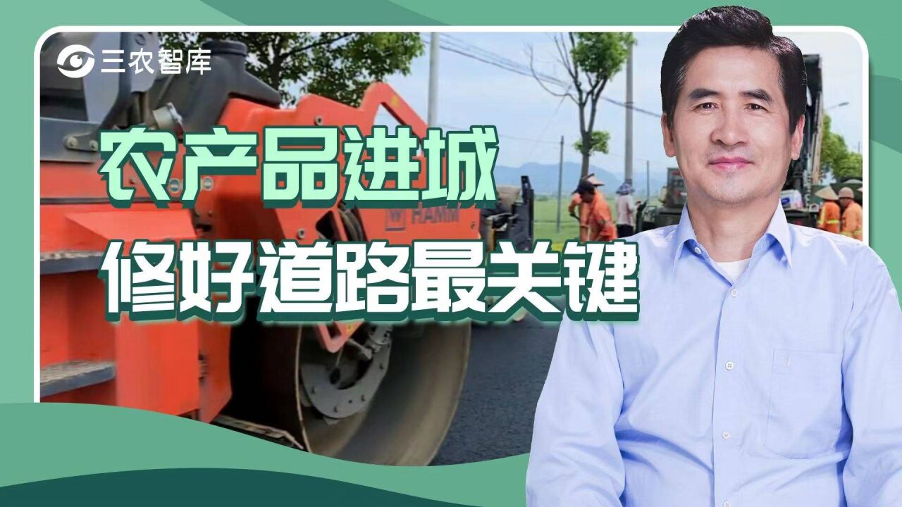 国家新一轮农村公路建设?郑风田:道路好可以种更有优势的农产品