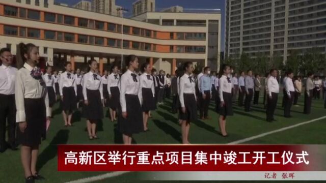 高新区举行重点项目集中竣工开工仪式