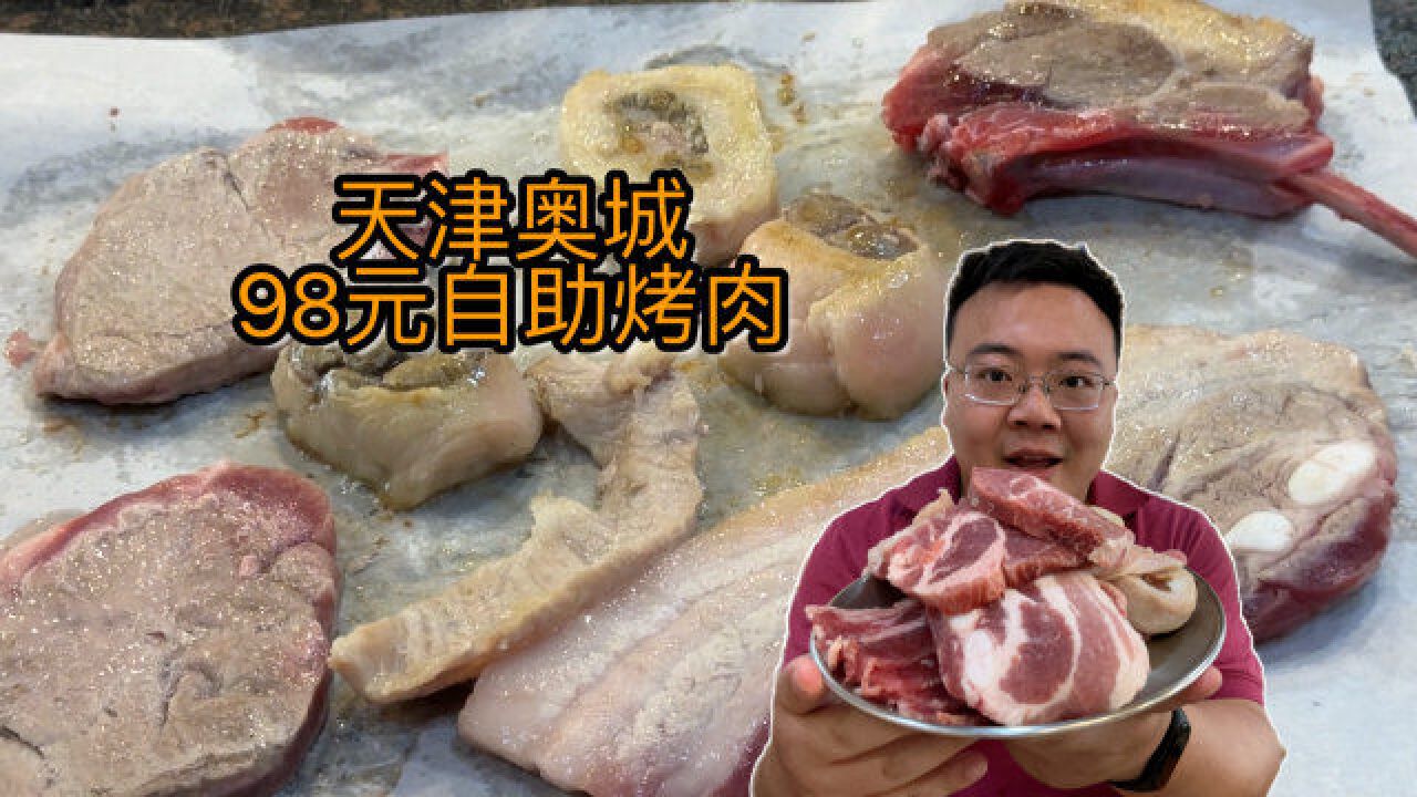 天津奥城98元自助烤肉,优势不明显,味道一般,吃着有点不过瘾