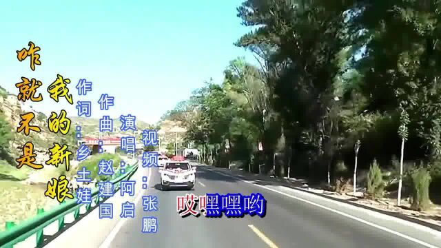 咋就不是我的新娘 词 乡土娃 曲 赵建国 唱 阿启 视频:张鹏