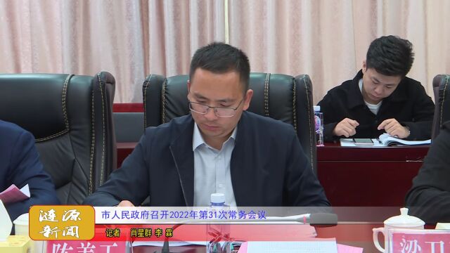 涟源市人民政府召开2022年第31次常务会议