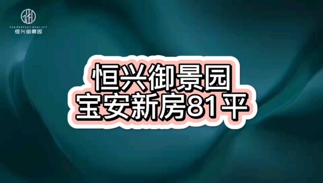 宝安前海新房 恒兴御景园