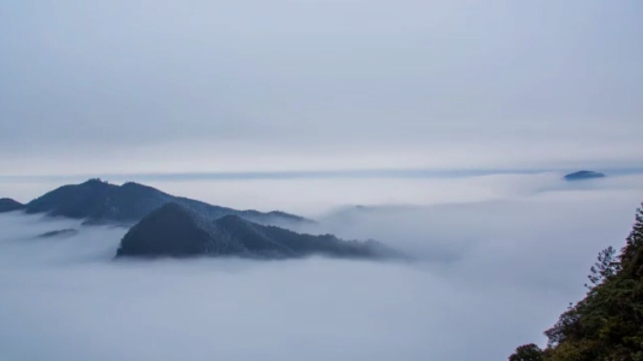 延时视频丨12秒!来看炎陵云上大院景区铁瓦仙云海翻腾