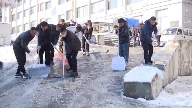 雪中党旗分外红——我市释放党建引领优势效能 推动入冬“第一场雪”首战告捷