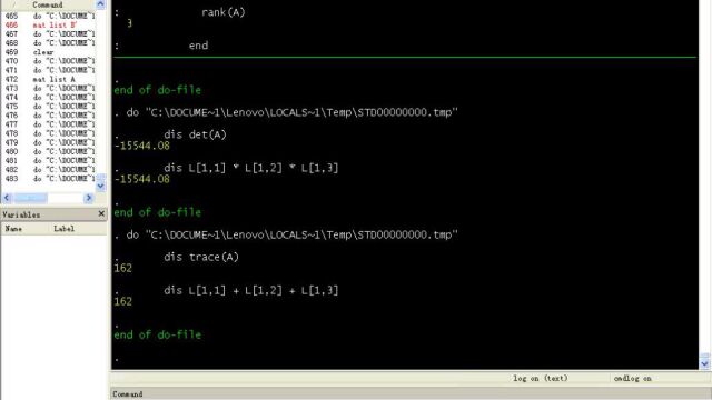 stata操作矩阵的操作解析