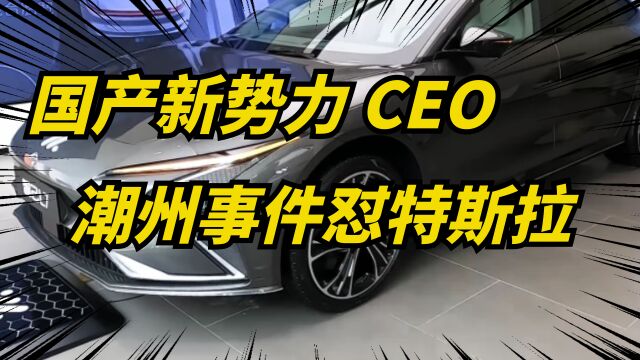 智己汽车CEO炮轰特斯拉潮州事件!随后删除!