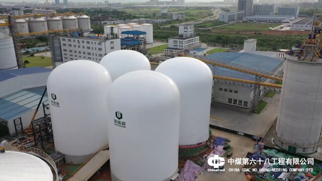 全球首个架空“气膜粮仓”主体结构在成都新津区建成