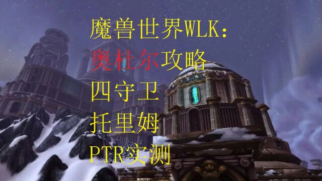 魔兽世界WLK:奥杜尔攻略9号BOSS四守卫托里姆