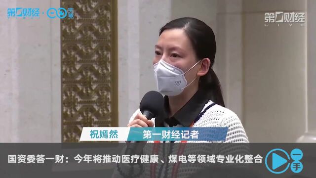 国资委答一财:今年将推动医疗健康、煤电等领域专业化整合