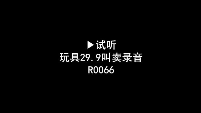 玩具29.9广告录音词,玩具二十九块九叫卖录音,儿童玩具促销语音广告配音