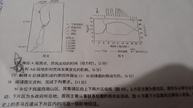 2023山东卷地理