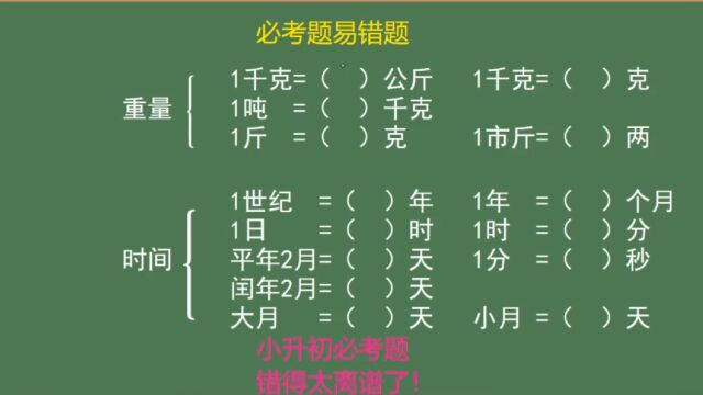 小六毕业必考题:1斤=()两,2月=()天,全班错了一半.