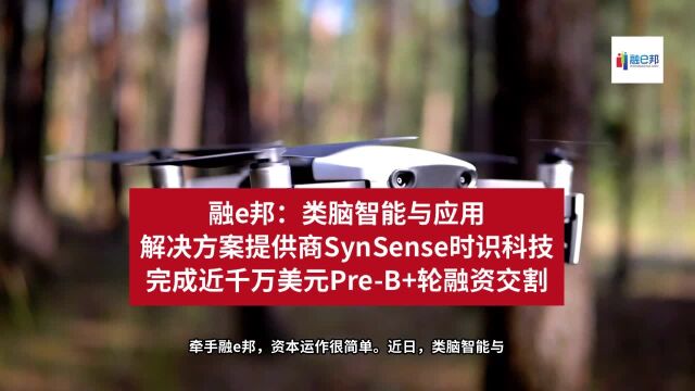 融e邦:类脑智能与应用解决方案提供商SynSense时识科技完成近千万美元PreB+轮融资交割